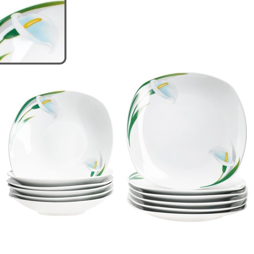 12tlg tafelservice white calla - 12tlg,