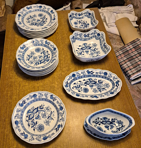 Blau weiß porzellan - blau-weiß,