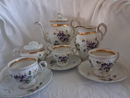 Vintage porzellan mokkaservice - vintage,